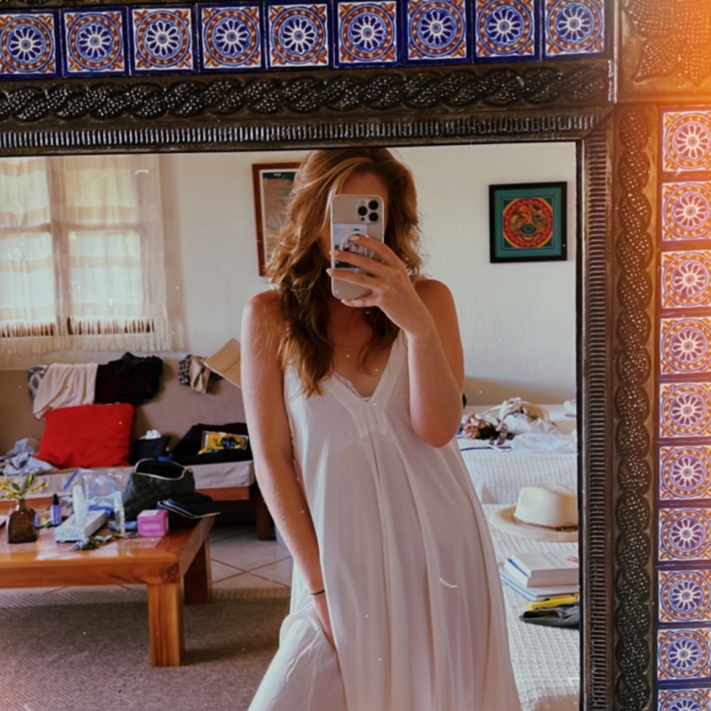 White Boho Dress